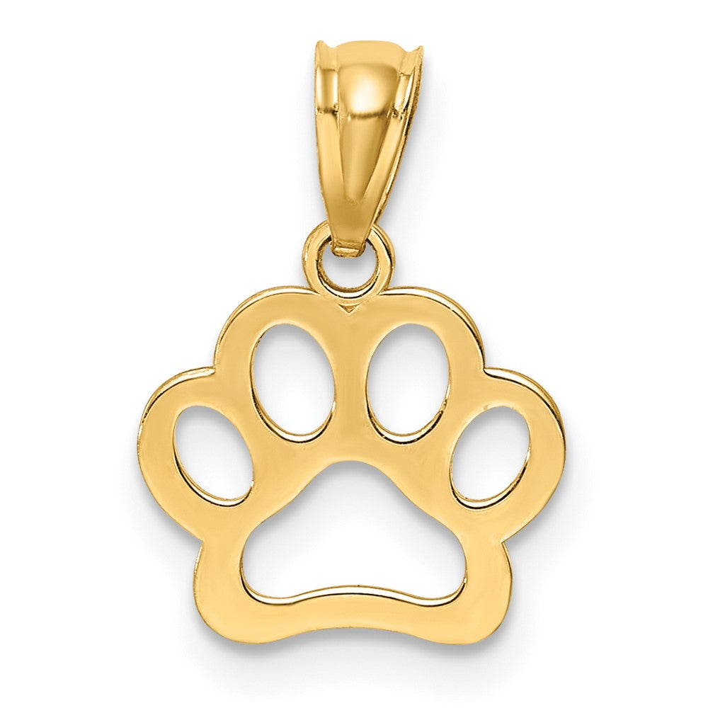 Cut-out Dog Paw Pendant - WBC
