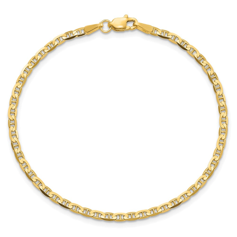 Concave Anchor Chain Anklet - WBC