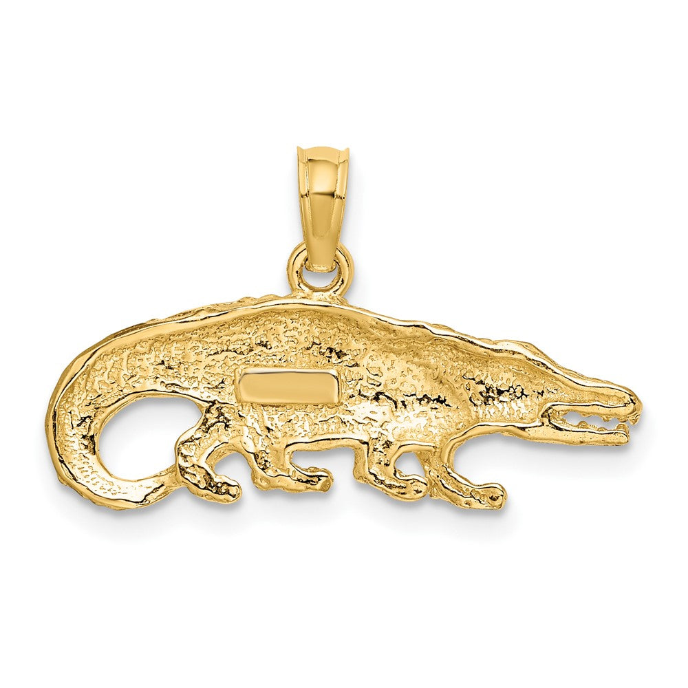 2-D Textured Alligator Charm - WBC
