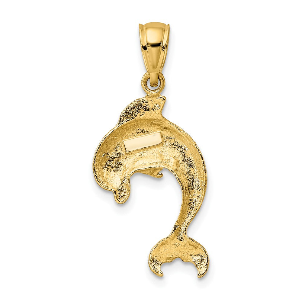 Polished Dolphin Jumping Charm - WBC