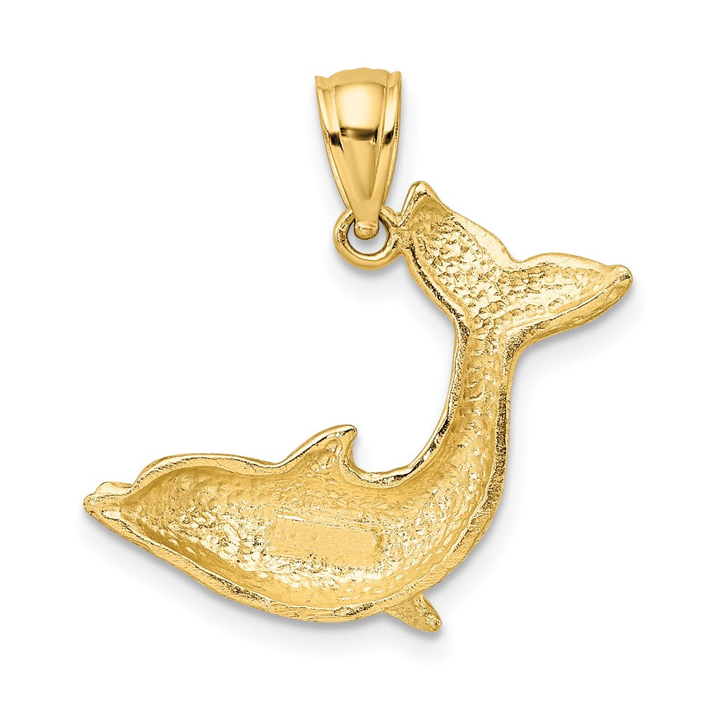 Textured Dolphin Jumping Charm - WBC