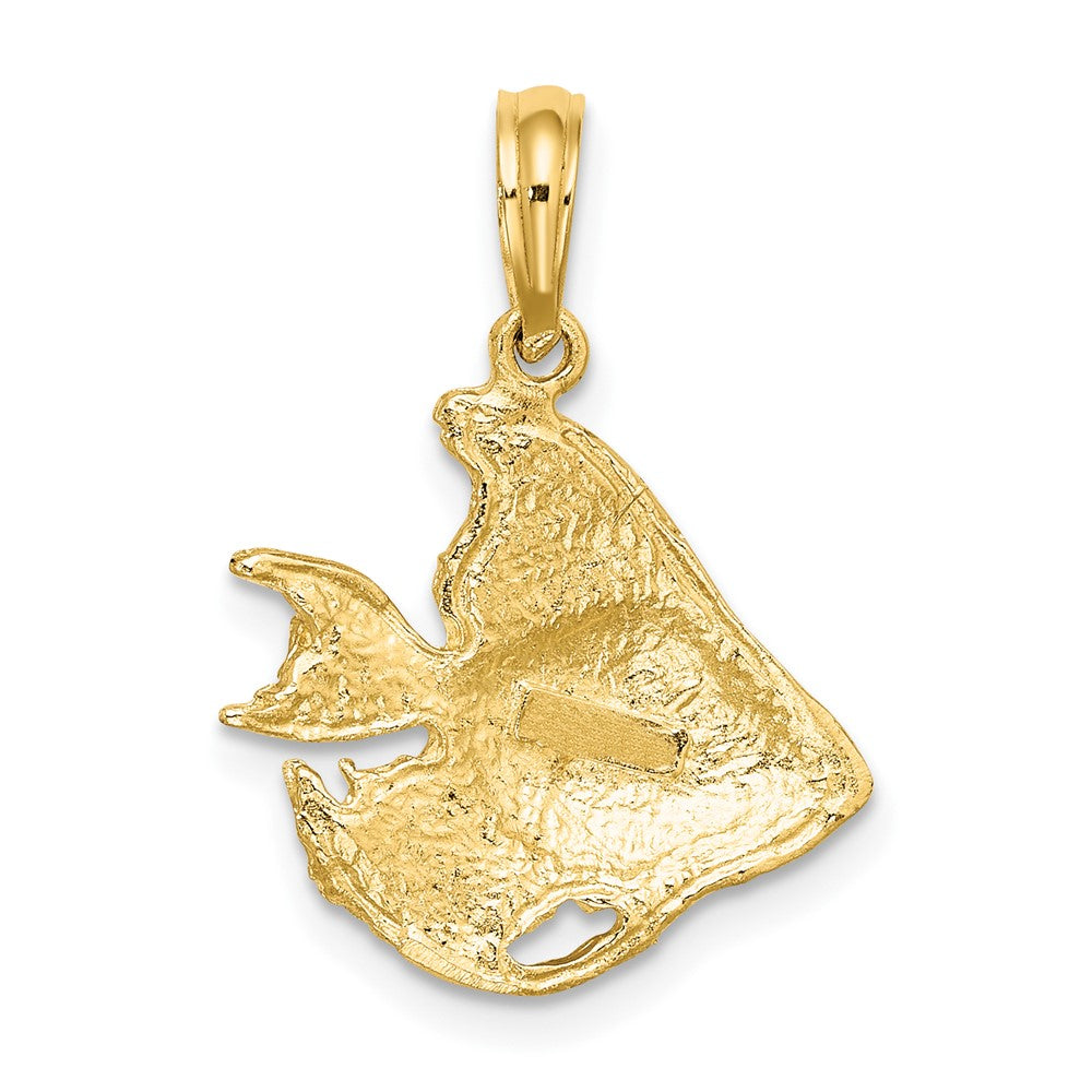 Textured Angel Fish Charm - WBC