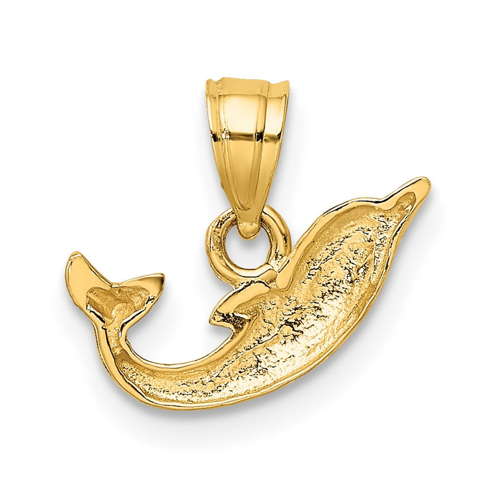 Polished Mini Dolphin Charm - WBC
