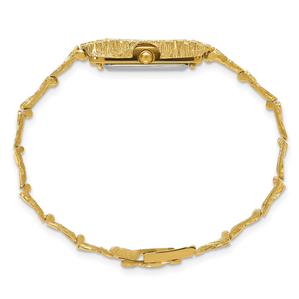 Champagne Dial Rectangular Face Nugget Watch - WBC