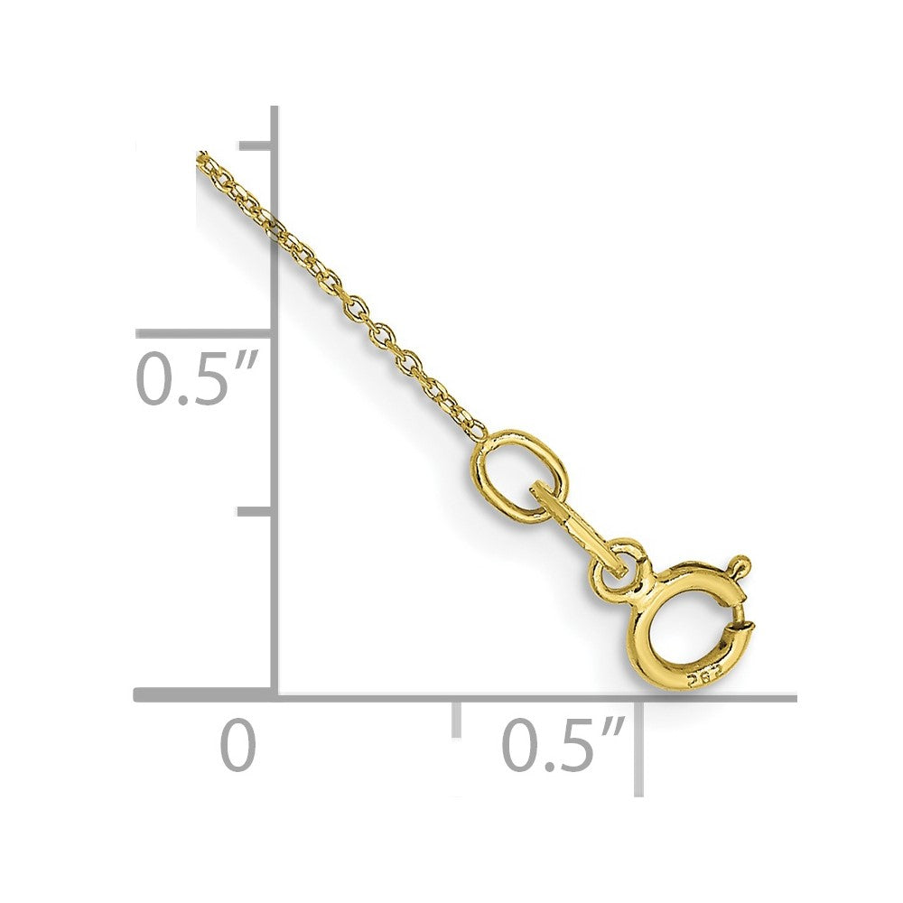 . D/C Round Open Link Cable Chain Anklet - WBC
