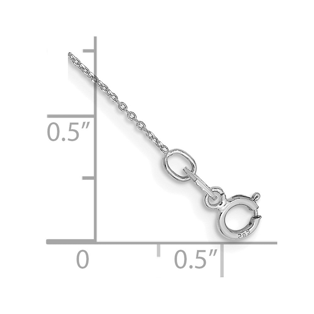 WG . D/C Round Open Link Cable Chain Anklet - WBC