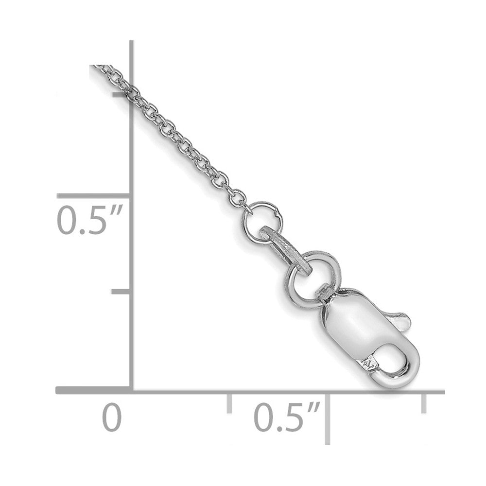 WG Round Open Link Cable Chain Anklet - WBC