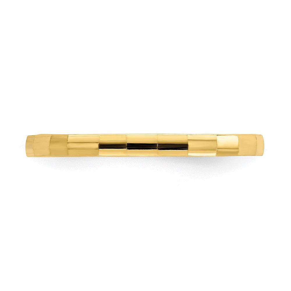 Bamboo Texture Band Baby / Childs Ring - WBC