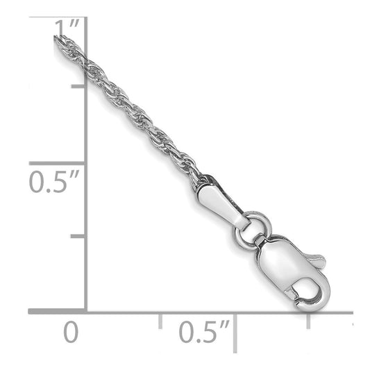 D/C Machine Made Rope Chain Anklet - WBC