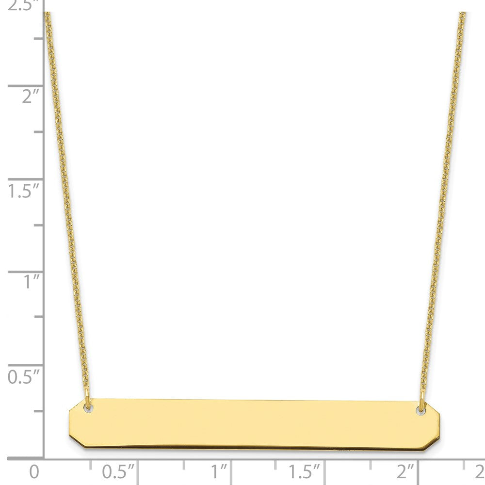 Large Blank Bar Necklace - WBC