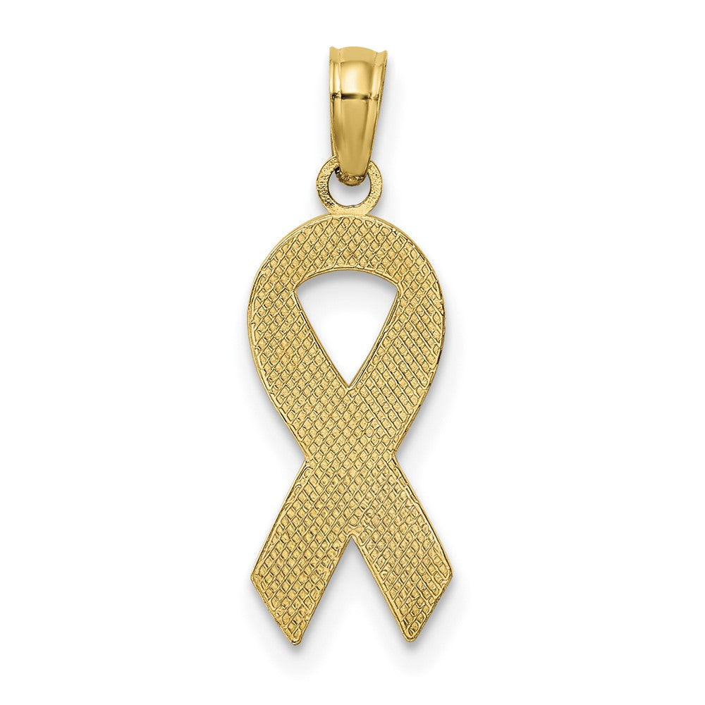 Pink Enameled Awareness Ribbon Pendant - WBC
