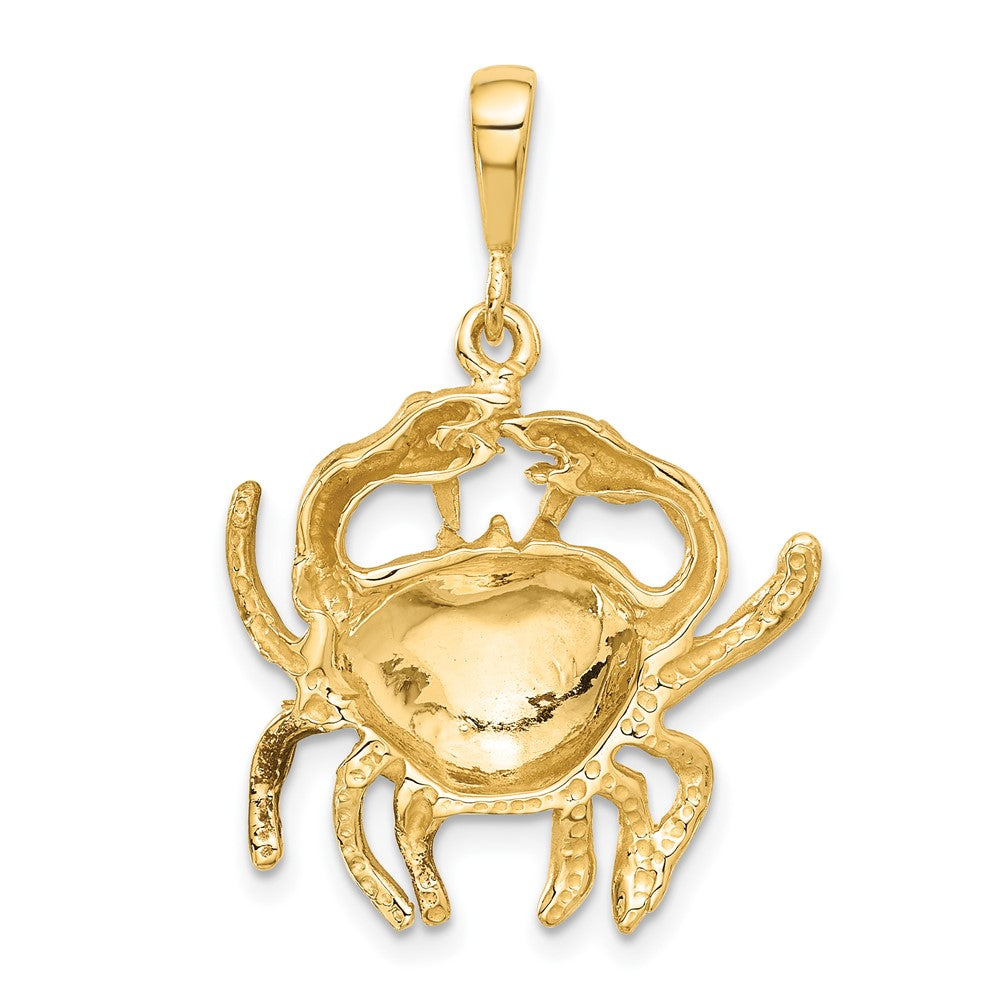 Large Satin Diamond-cut Cancer Zodiac Charm - WBC