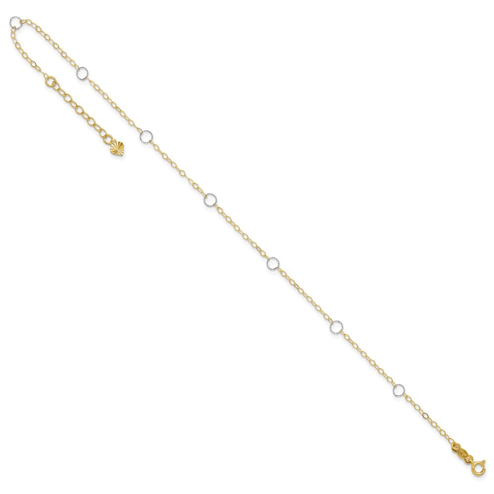 Two-tone Circles 7-Station Plus Extender - Total Anklet - WBC