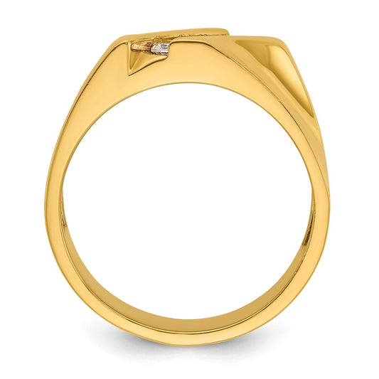 IBGoodman Men's Polished 4-Stone 1/3 Carat AA Quality Diamond Ring - WBC