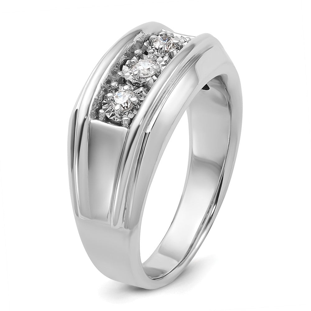 IB Goodman Mens 3-Stone 1 carat Diamond Ring - WBC