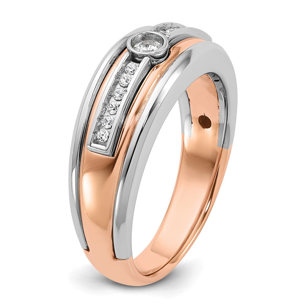 IB Goodman Two-tone / Mens 1/5 carat Diamond Complete Ring - WBC