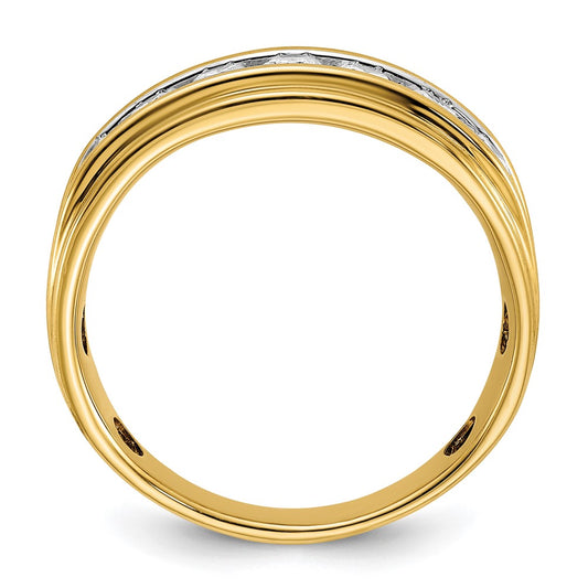 IBGoodman Men's Polished 7/8 Carat AA Quality Diamond Ring - WBC