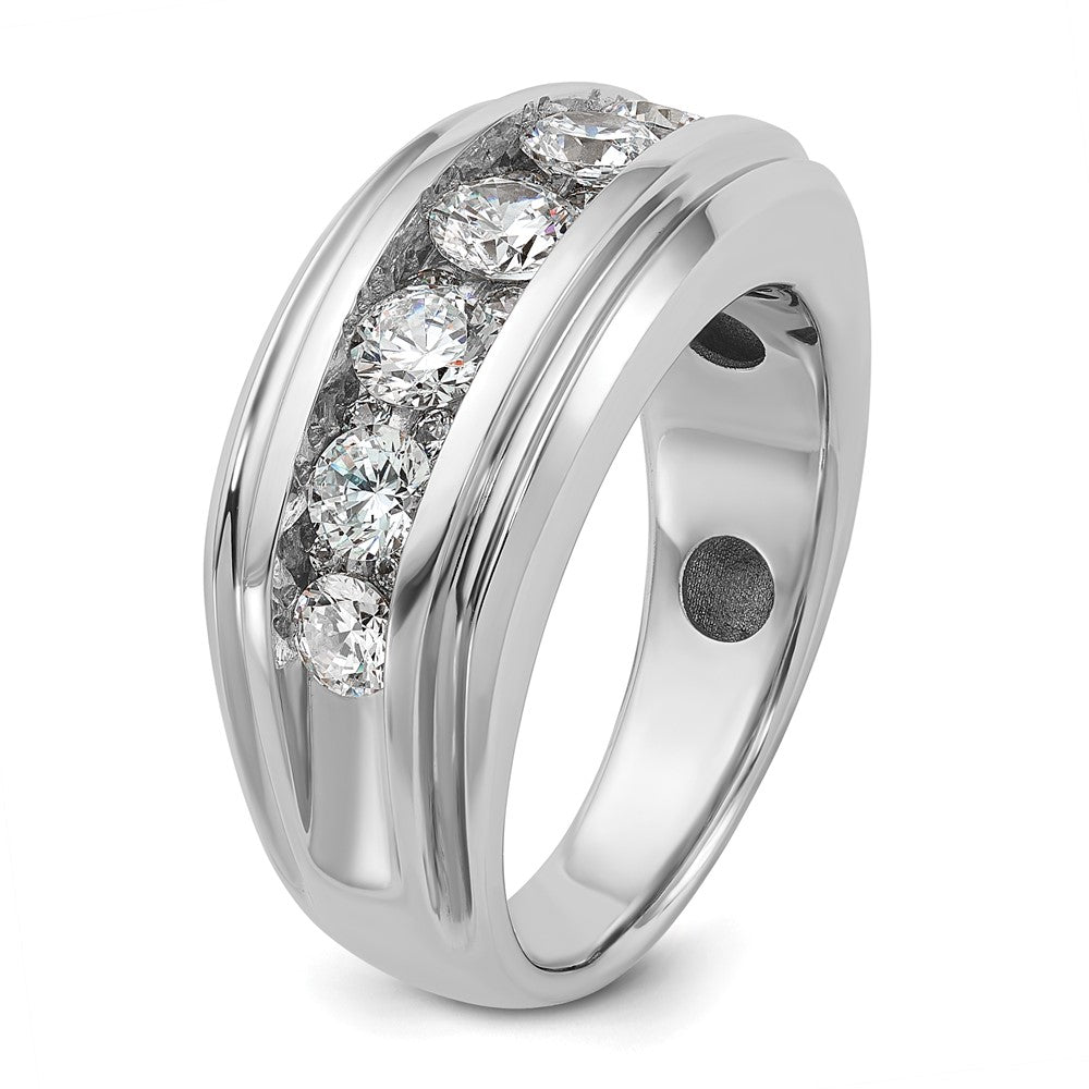 IBGoodman Men's Polished and Grooved 1 3/4 Carat AA Quality Diamond Ring - WBC