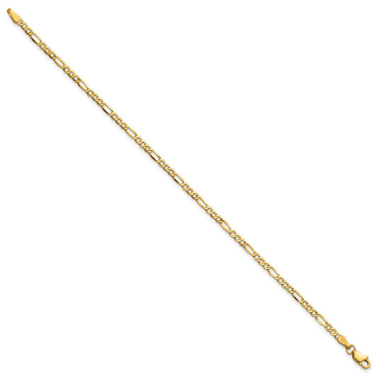 Semi-Solid Figaro with Lobster Clasp Anklet - WBC
