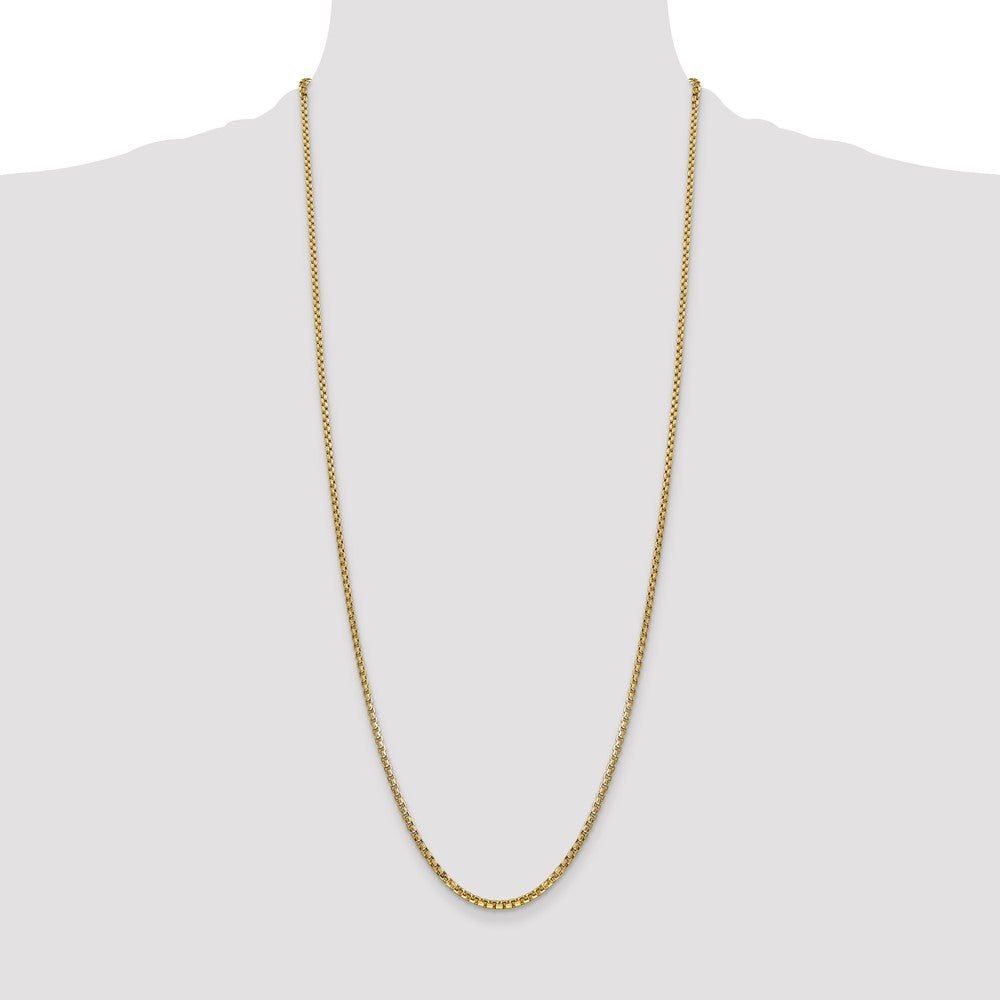 Semi-Solid Round Box with Lobster Clasp Chain - WBC