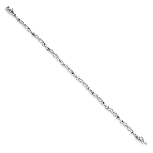 Complete 1/20 carat Diamond Twist Link Bracelet - WBC