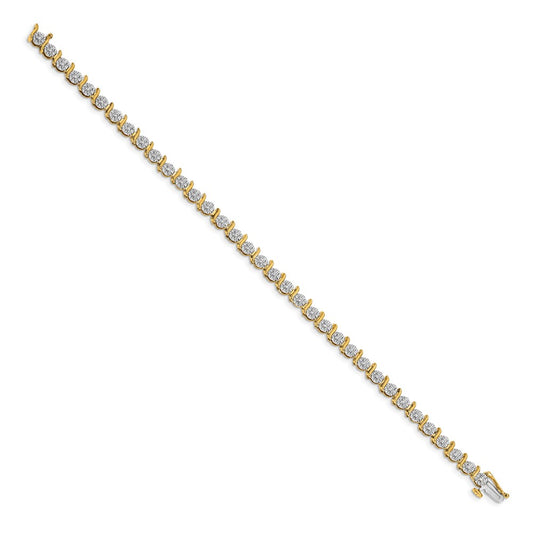 Complete 3/8 carat Diamond S-link Tennis Bracelet - WBC