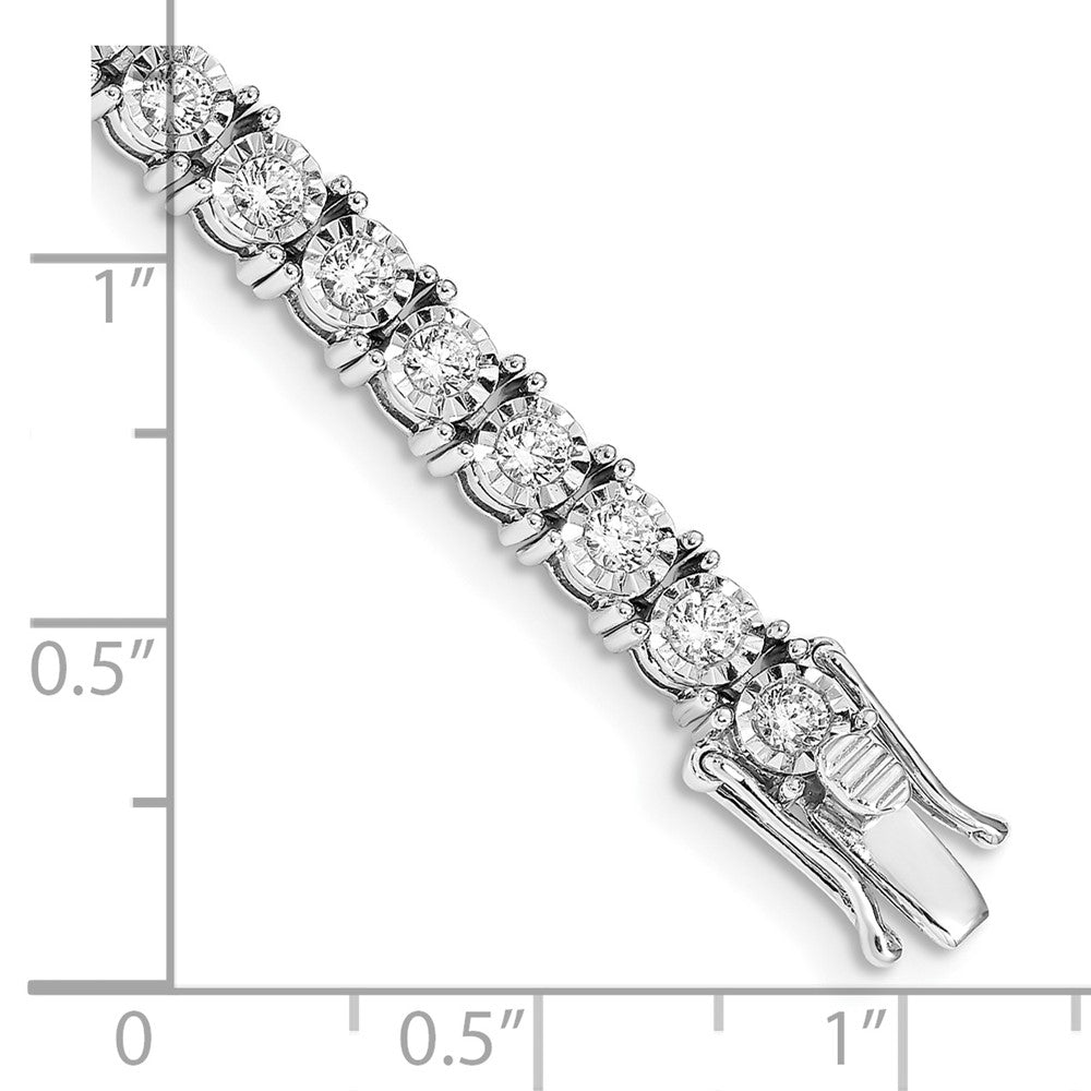 Complete 4 carat Diamond Illusion Setting Tennis Bracelet - WBC
