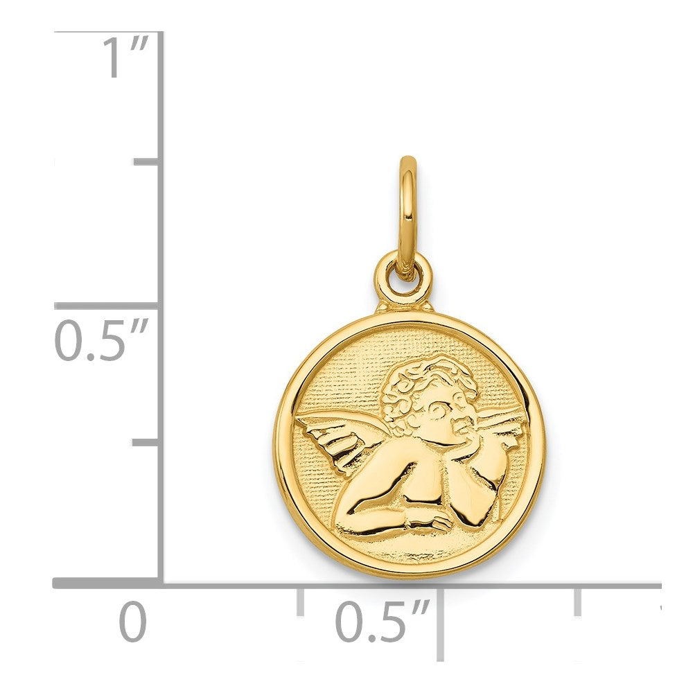 Polished Angel Round Charm - WBC