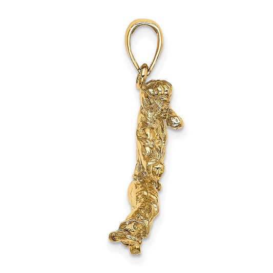 3-D Male Karate Pendant - WBC