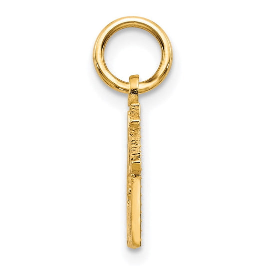 14K Gold Best Friend Charm, 18.45mm