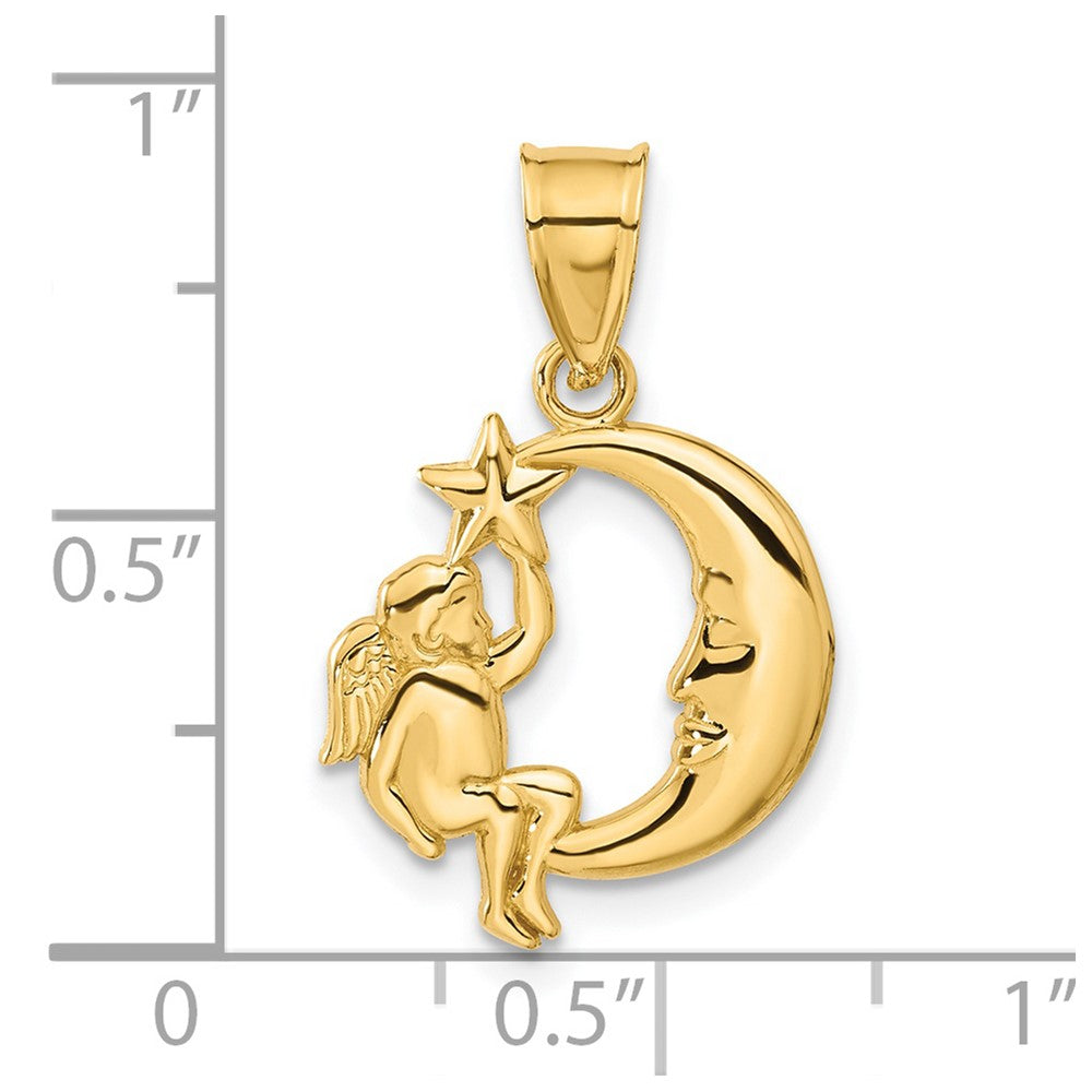 Angel, Moon and Star Pendant - WBC