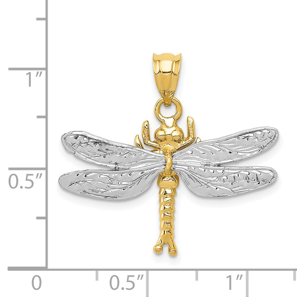 Two-tone Dragonfly Pendant - WBC