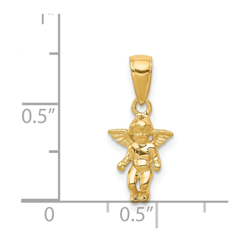 3-D Small Guardian Angel Pendant - WBC