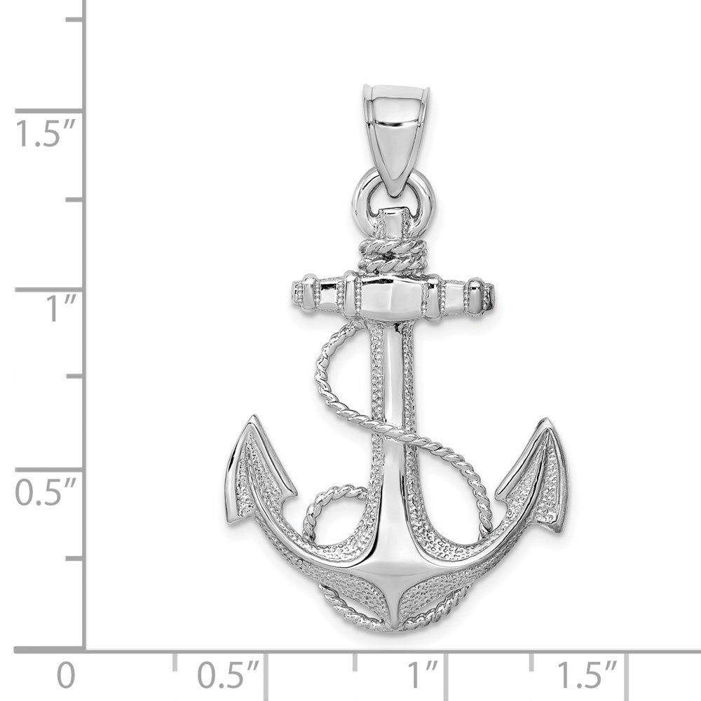 Large Anchor with Rope Pendant - WBC