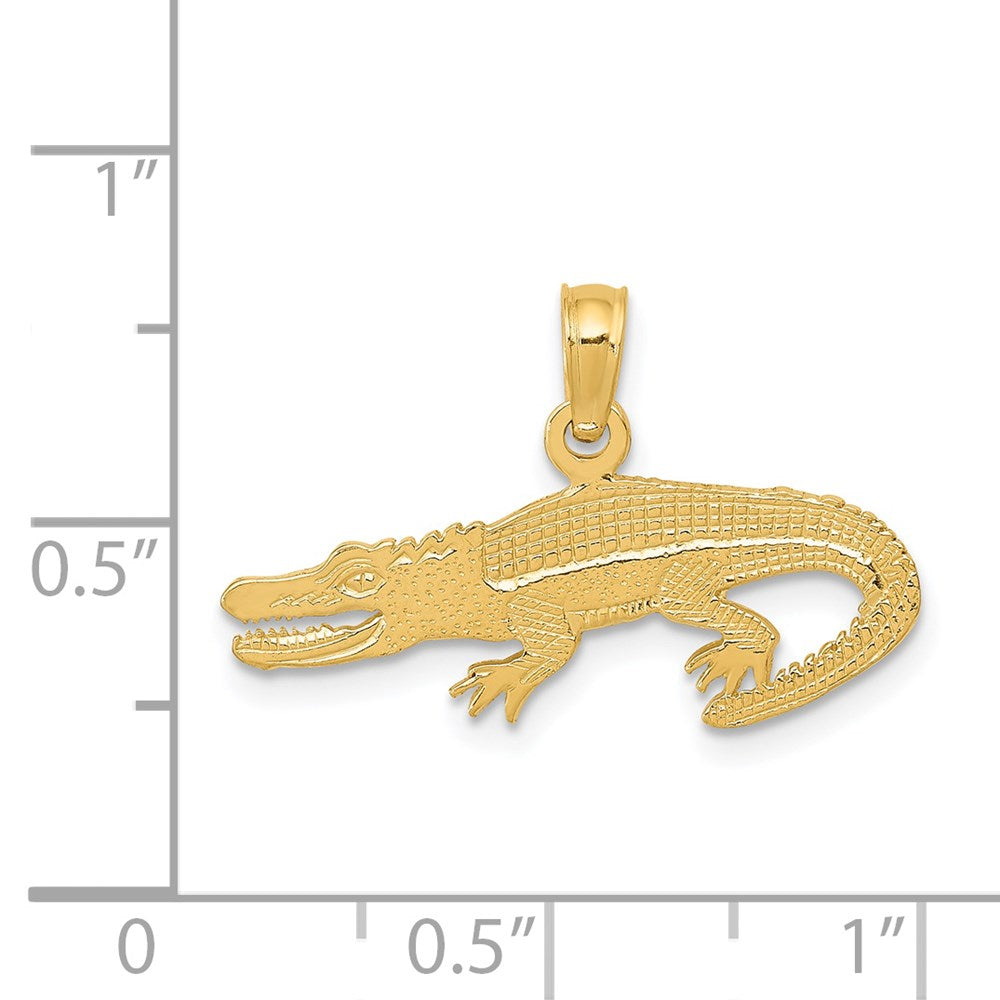 Textured Alligator Pendant - WBC