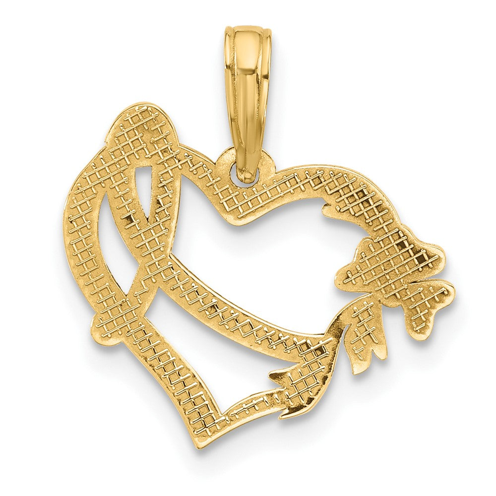 Fancy Heart and Ribbon Charm - WBC