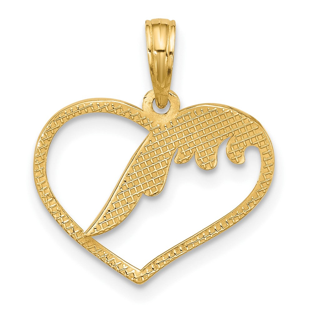 Polished Fancy Wing and Heart Charm - WBC
