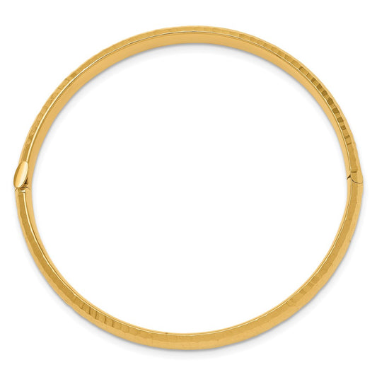 3/16 Hammered Hinged Childrens Bangle - WBC