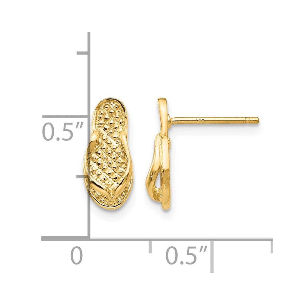 Polished Flip-Flop Post Earrings - WBC