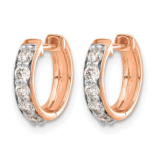 1/2 carat Diamond Hinged Hoop Earrings - WBC