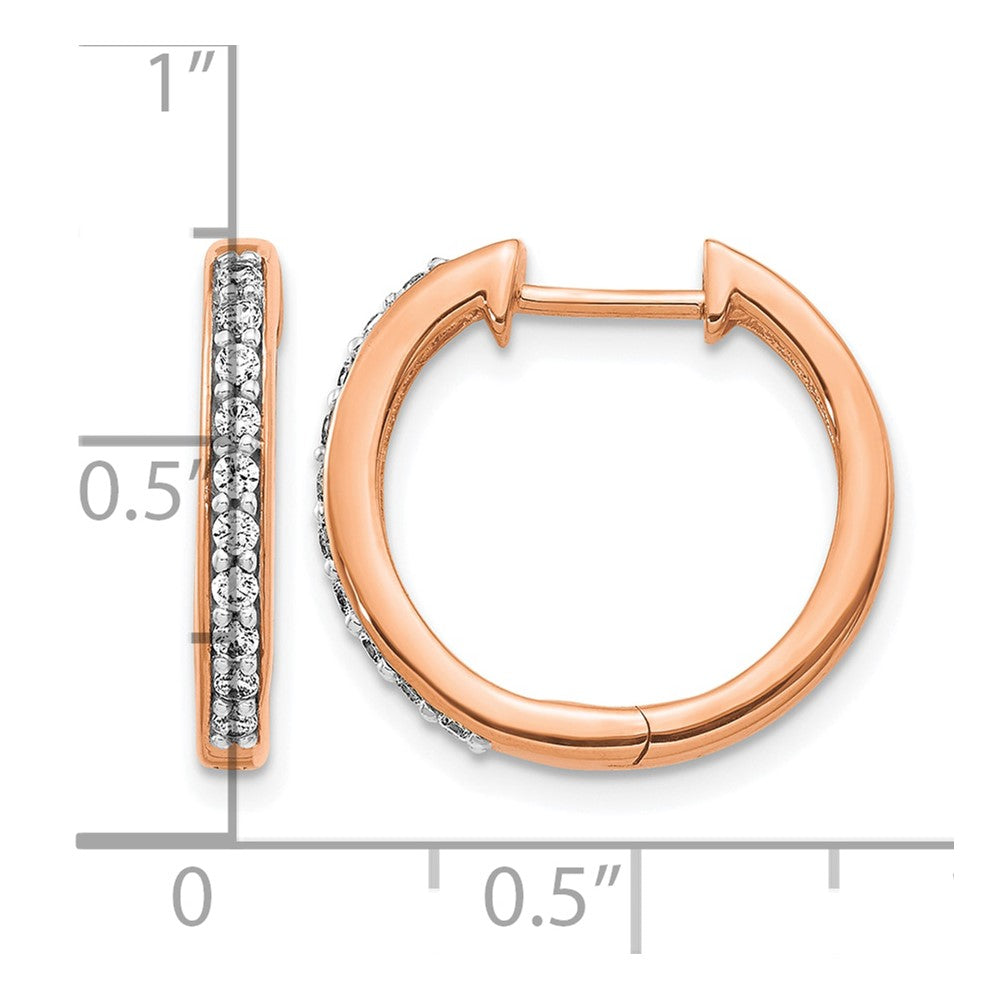1/4 carat Diamond Hinged Hoop Earrings - WBC