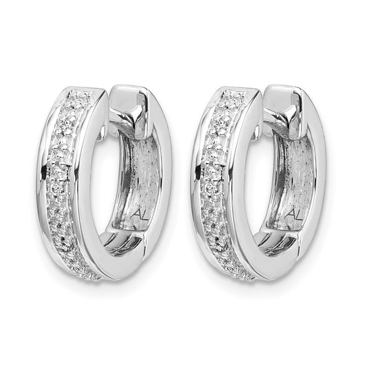 Diamond Complete Hinged Hoop Earrings - WBC