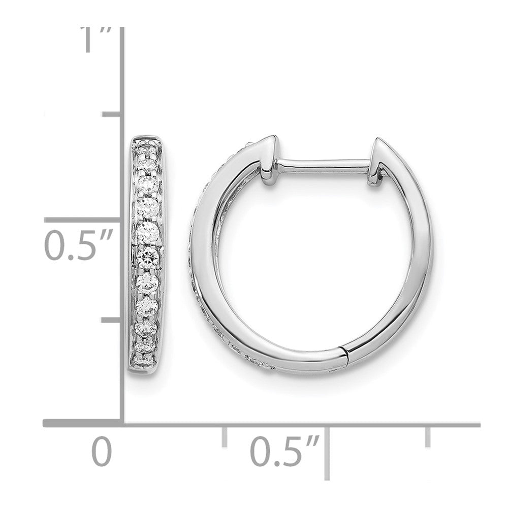 1/4 carat Diamond Complete Hinged Hoop Earrings - WBC