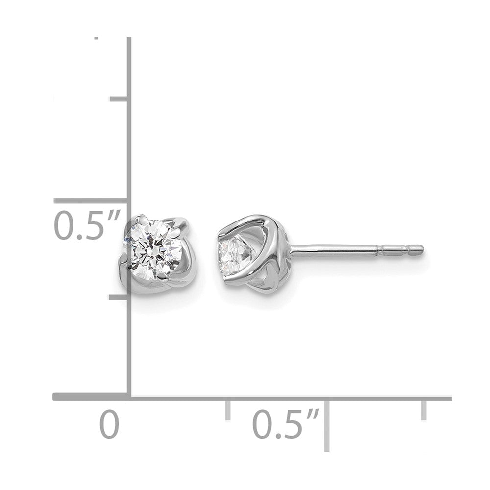 1/2 carat Diamond Fancy Twist Post Earrings - WBC
