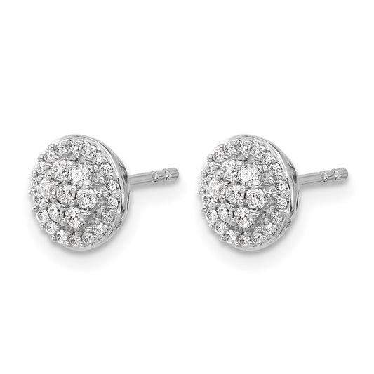1/3 carat Diamond Cluster Post Earrings - WBC