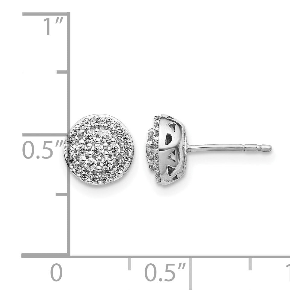 1/3 carat Diamond Cluster Post Earrings - WBC