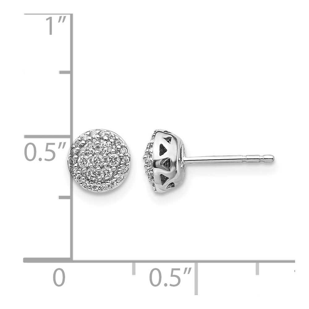 1/4 carat Diamond Cluster Post Earrings - WBC