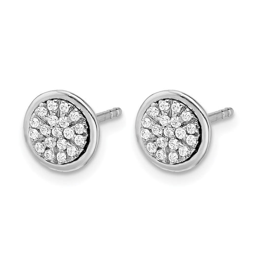1/5 carat Diamond Cluster Post Earrings - WBC