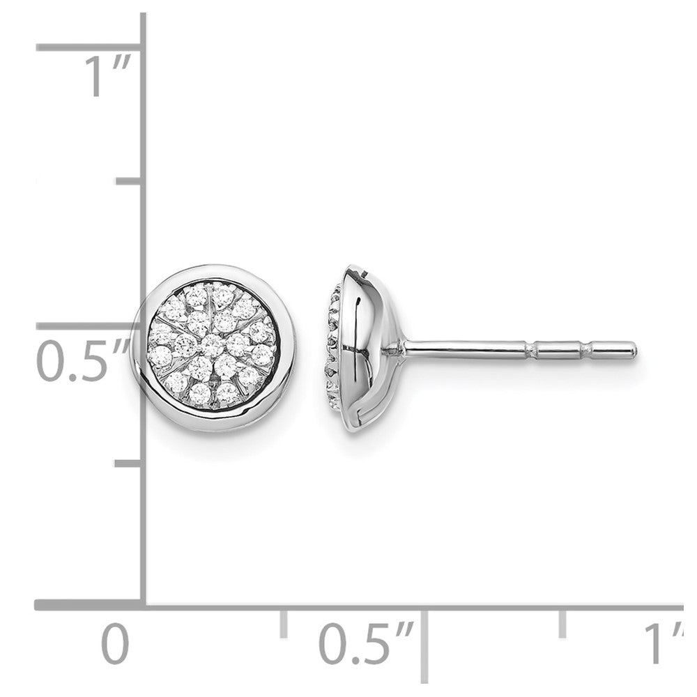1/5 carat Diamond Cluster Post Earrings - WBC