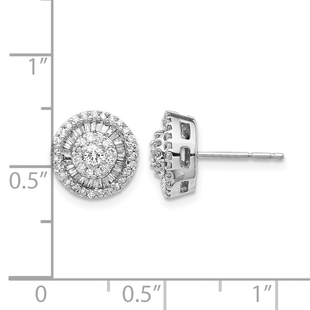 1/2 carat Diamond Cluster Post Earrings - WBC
